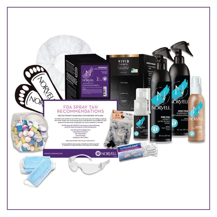 Norvell Spray Tan Consumables PRO Products Kit