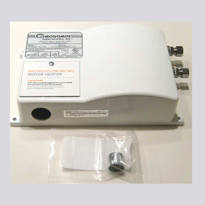 Chronomite M-series Instant-Flow Micro Water Heater. Output Set Temp.