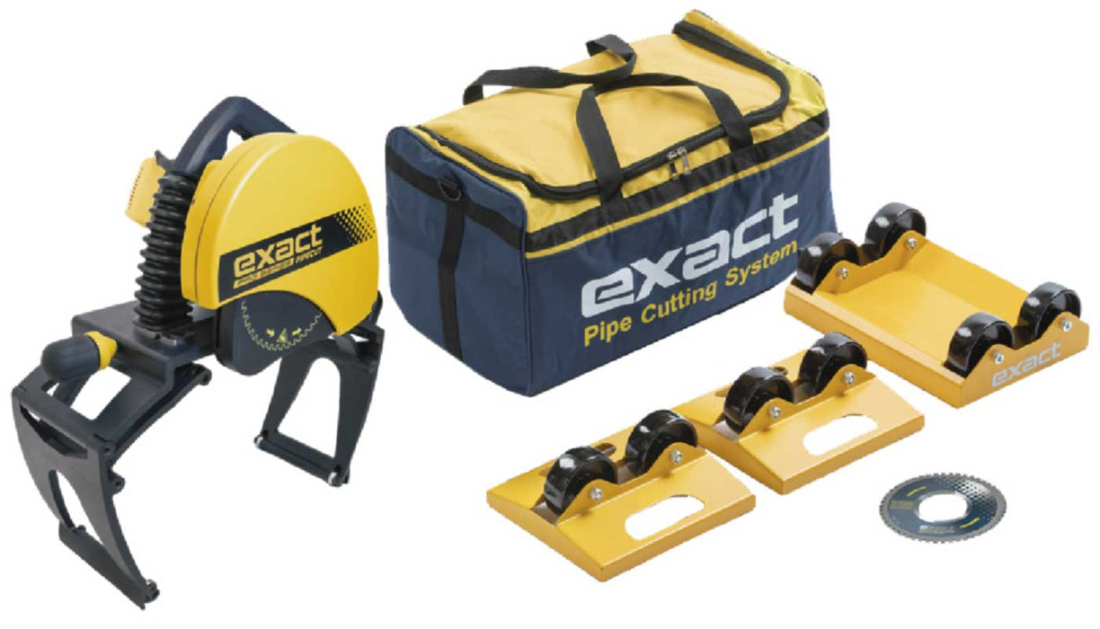 Exact PipeCut 460 PRO Pipe Cutter, bag, rollers, blade