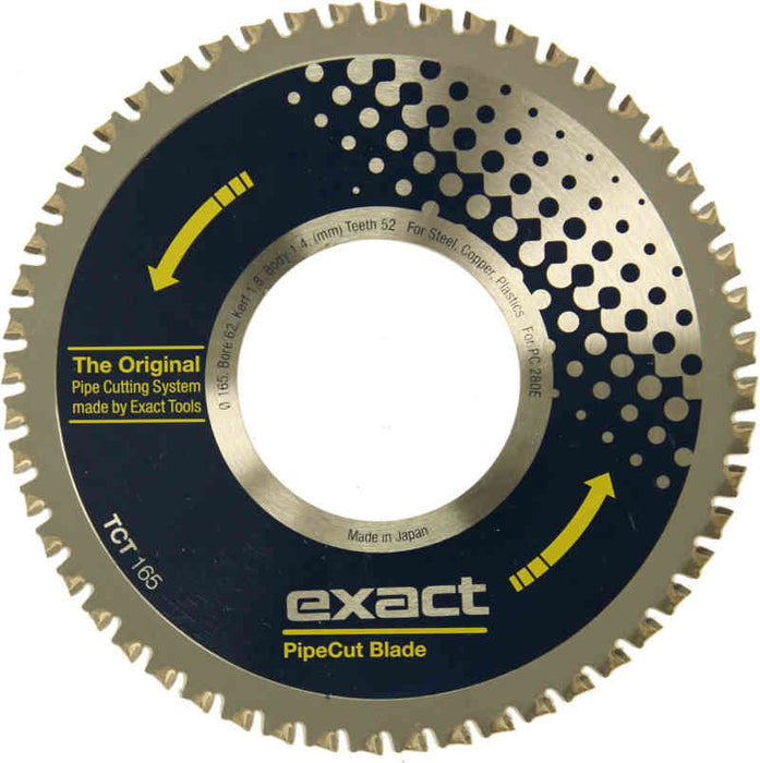 Exact TCT-165 Steel/Copper/Plastic Pipe Cutting Blade 