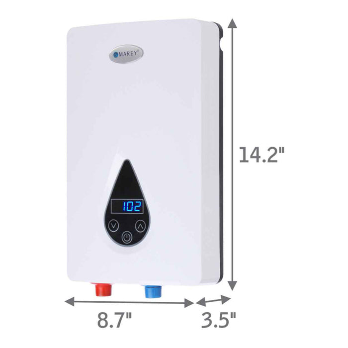 Marey ECO110 220v-240v Electric Tankless Water Heater & LED