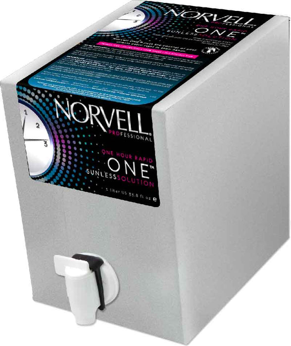Norvell 1-Hour Rapid ONE Spraygun Solution, Liter or Gallon 34 or 128 oz Box 