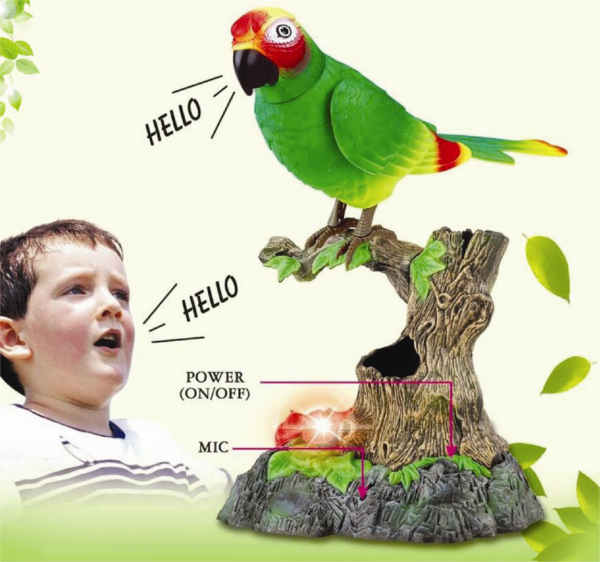 Fun Talking Parrot Desktop Toy, Home Decor