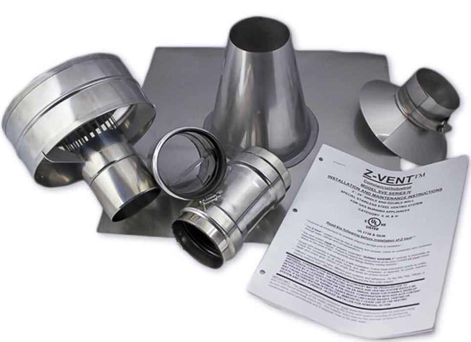 Eccotemp & Bosch Vertical Vent Kit 3" Diameter Stainless Steel