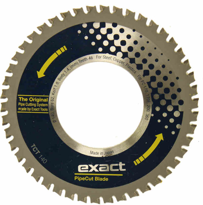 Exact TCT 140 Steel-Copper-Plastic Pipe Cutting Blade